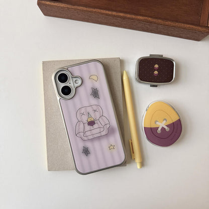 Second Morning Chilling Gumi Case (Glass Silver Bumper)