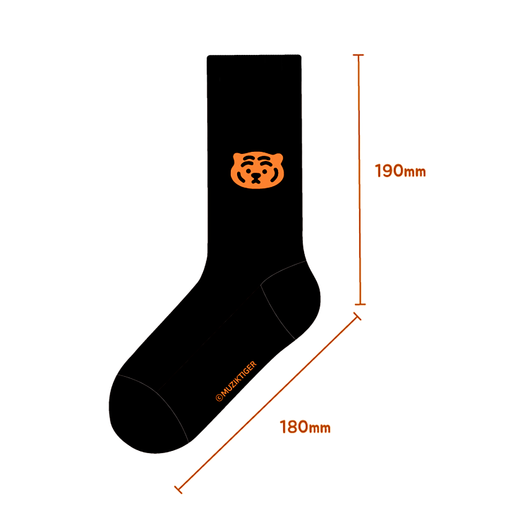 【現貨95折】Muzik Tiger Socks (Black)