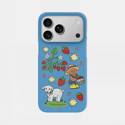Strawberry Farm Gummy Phone Case (Hard/Card Storage/Magsafe)