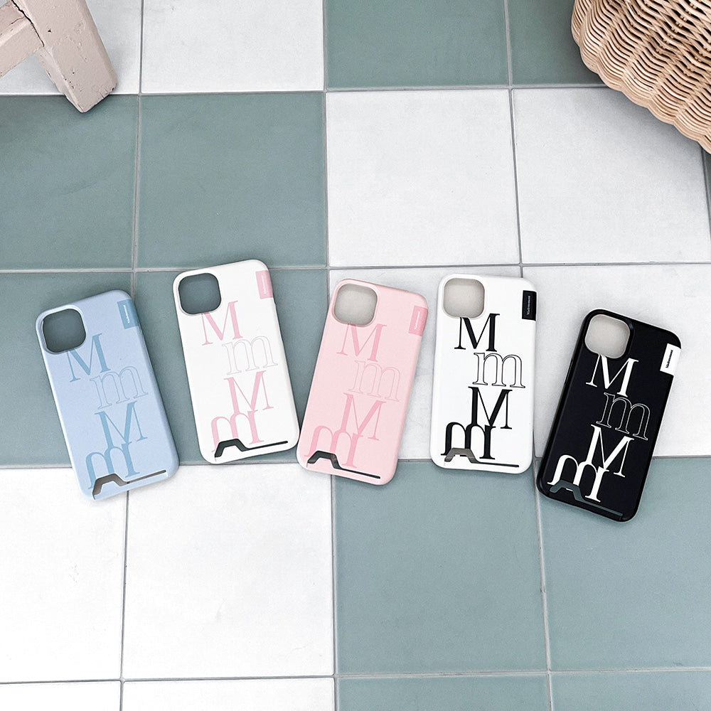 [mm] Two Tone Phone Case (Hard/Card Storage) (5色)