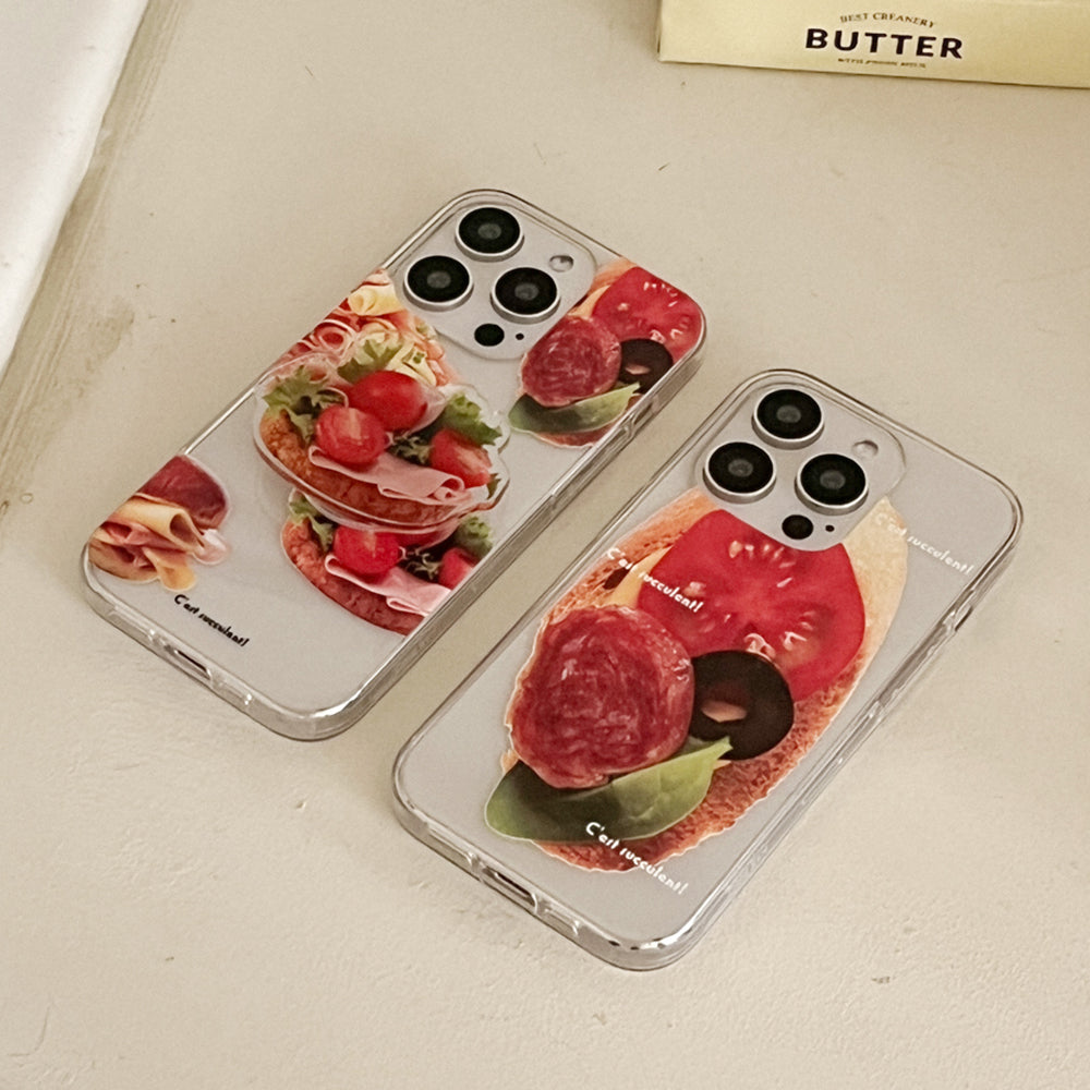 Fresh Sandwich Phone Case (Clear/Tank Clear/Clear card storage) (2色)