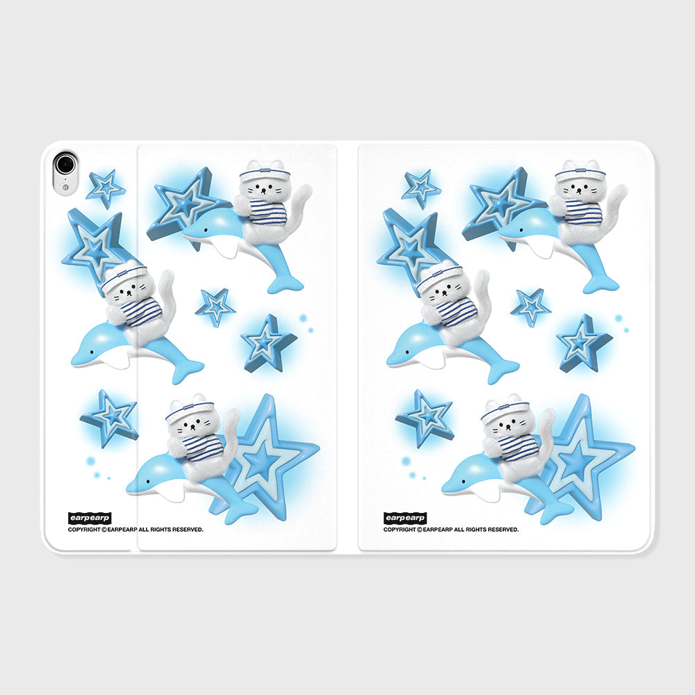 DOLPHIN CHICHI-WHITE IPAD COVER