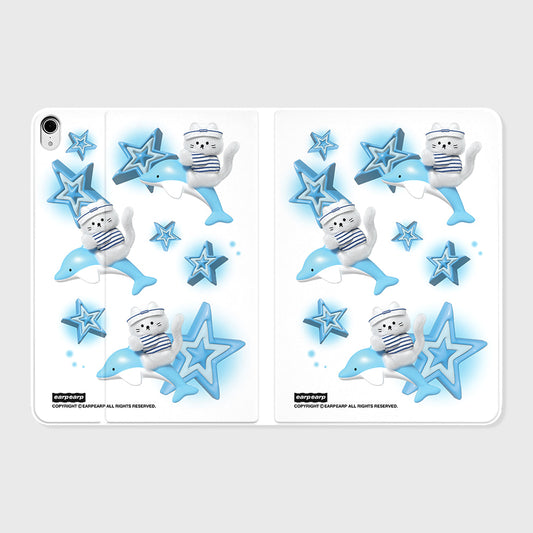 DOLPHIN CHICHI-WHITE IPAD COVER