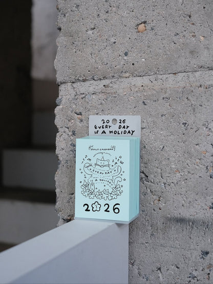 【早鳥優惠減$20🌠】2026 Daily Calendar by JYChoi 최진영 ‘Everyday is a holiday’