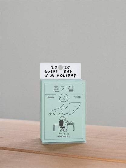 【早鳥優惠減$20🌠】2026 Daily Calendar by JYChoi 최진영 ‘Everyday is a holiday’