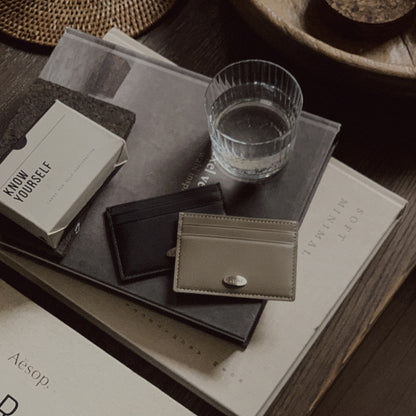 Slowand #LENTO. minimal card wallet (牛皮) - 5 color