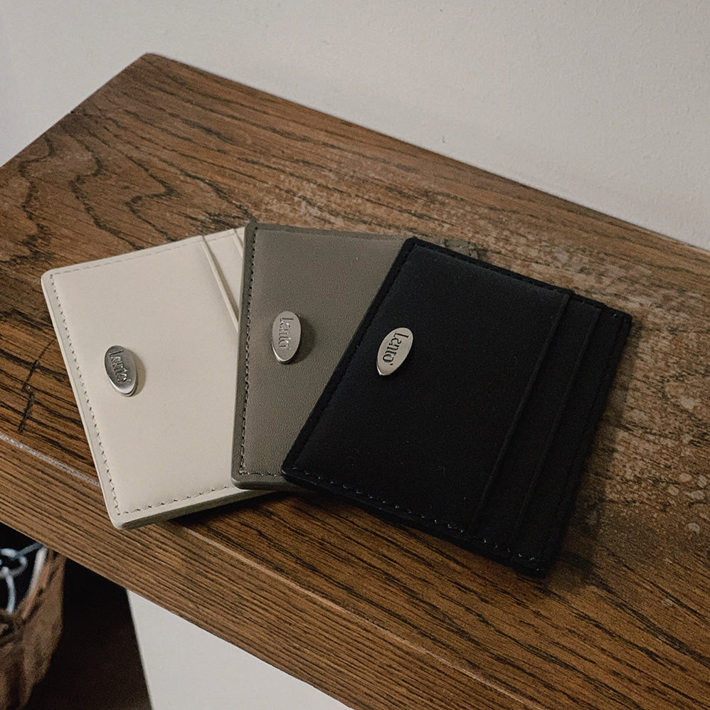 Slowand #LENTO. minimal card wallet (牛皮) - 5 color