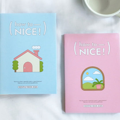 Be On D 2025 How To——Nice Monthly Book (B6) (7色)