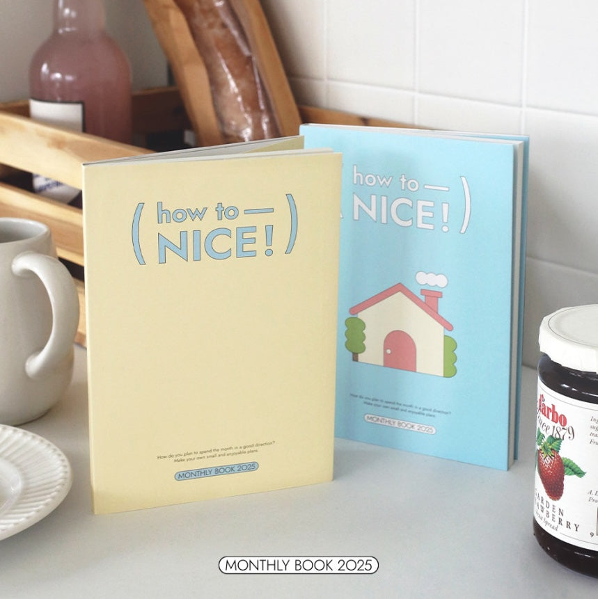 Be On D 2025 How To——Nice Monthly Book (B6) (7色)