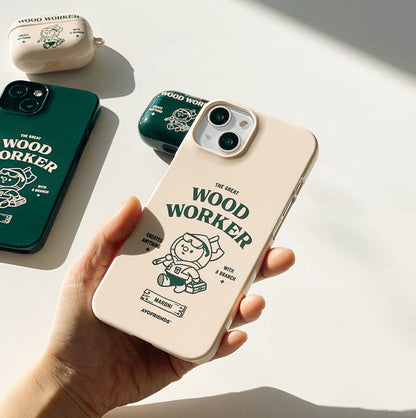 Avofriends Wood Worker Maroni Phone Case (Hard)