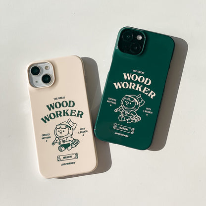 Avofriends Wood Worker Maroni Phone Case (Hard)