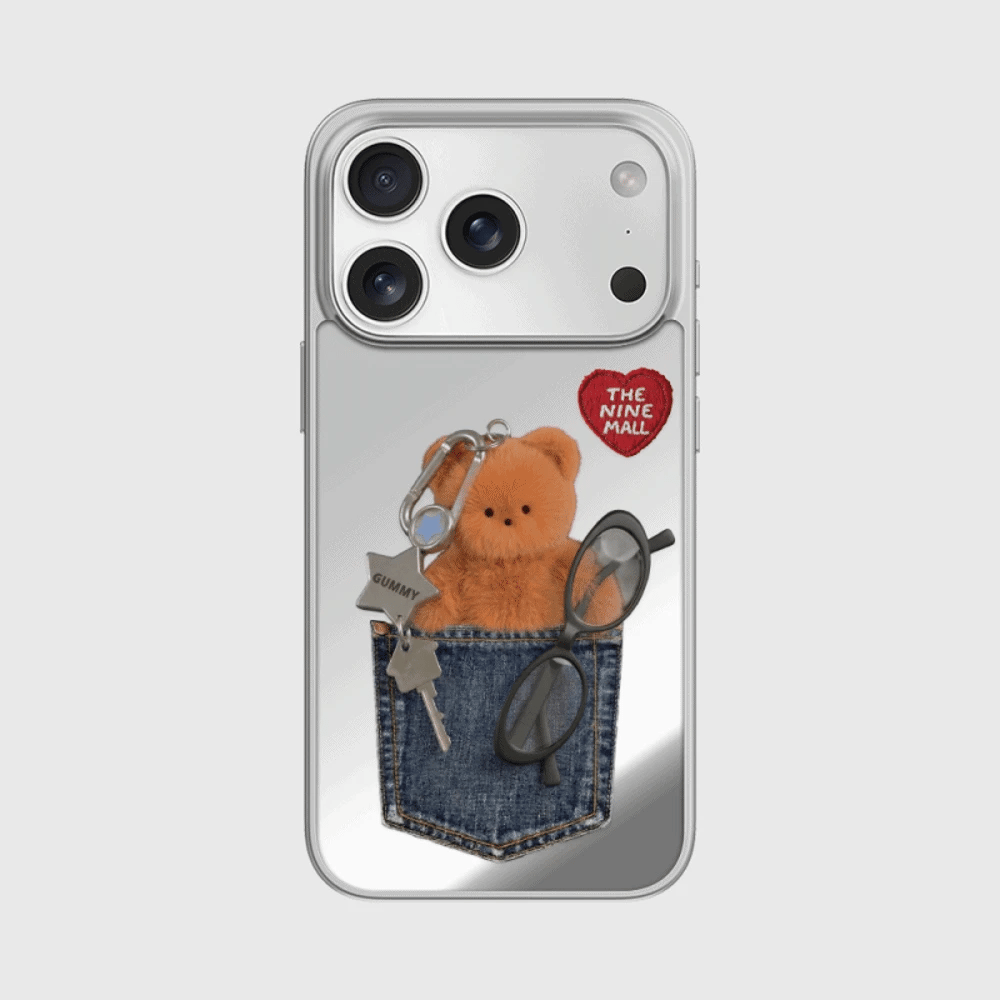 Pocket Gummy Phone Case (Mirror silver bumper case)