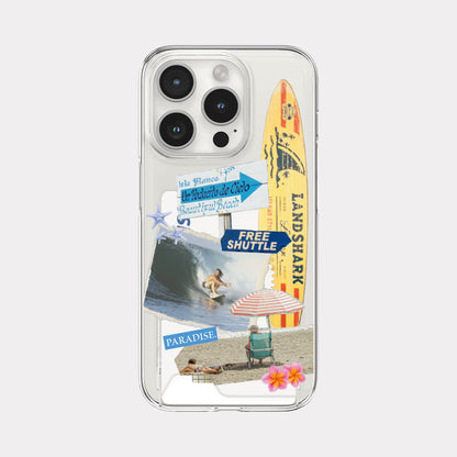 Surfing Collage Phone Case (Clear/Tank Clear/Clear card storage)