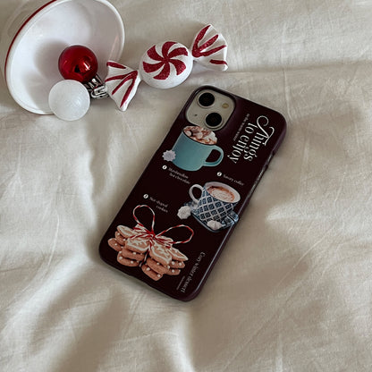 Holiday Dessert Phone Case (Hard/Card Storage)