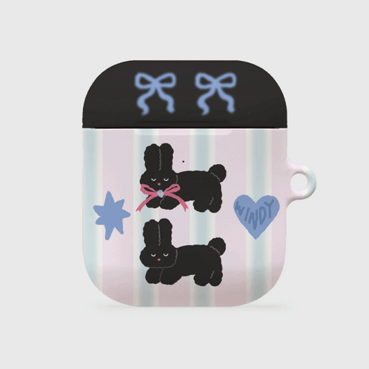 Pattern Black Windy Airpods Case (Hard 硬殼)