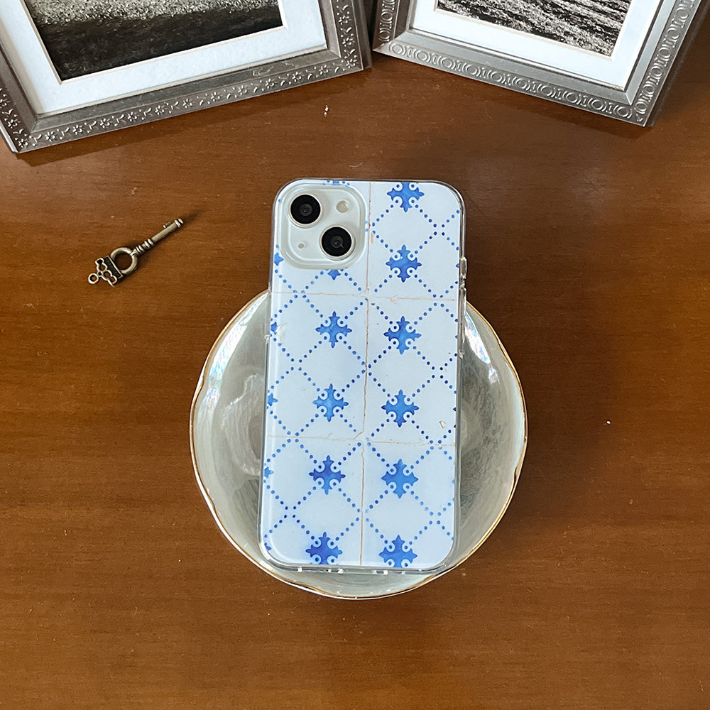 Old White Tile Phone Case (Clear/Tank 透明/透明Tank款)