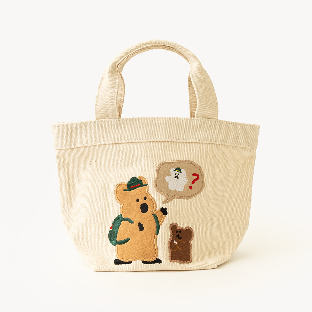 Dinotaeng Bobo In The Woods Canvas Bag - 2 Colors