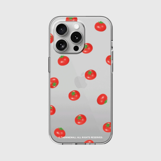 Mini Tomato Pattern Phone Case (Clear 透明殼)