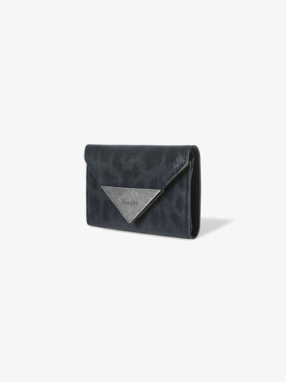 Fennec Matt Triangle Wallet - Leopard Navy