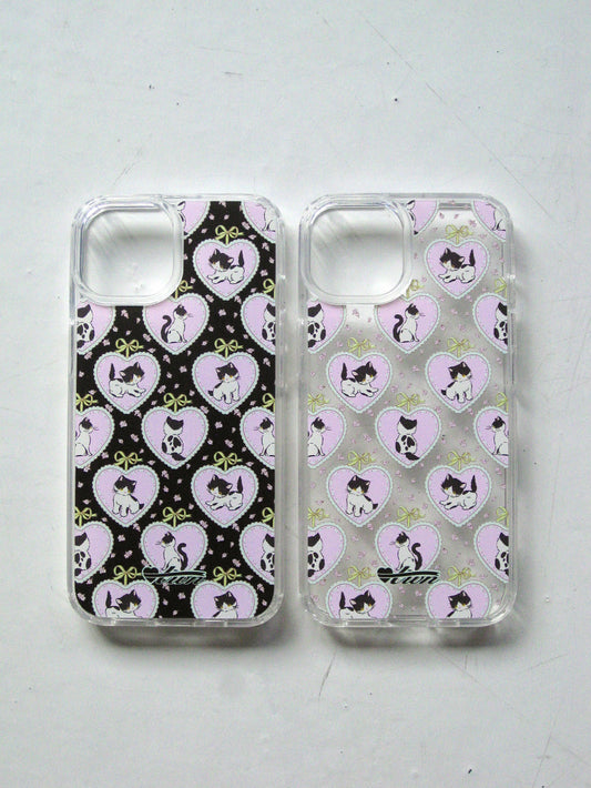 【預售~28/4】Twiner Kitty Black Phone Case (Jelly Hard/Magsafe)