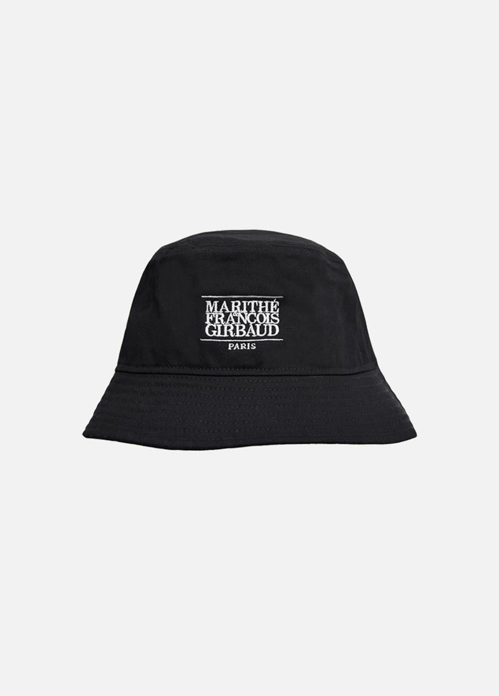 MARITHÉ FRANÇOIS GIRBAUD CLASSIC LOGO BUCKET HAT BLACK