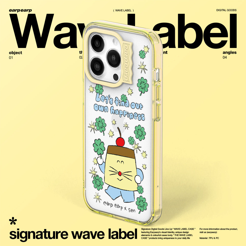 [EARP EARP X SEN] (Wave Label Clear Case) (13款)
