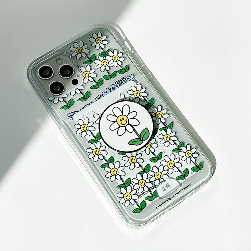 549 Happy Daisy Cream (Card Pocket Jelly Case 透明插卡款)