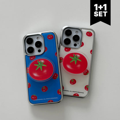 【Set】Mini Tomato Pattern (Silver Bumper) + Acrylic Tok
