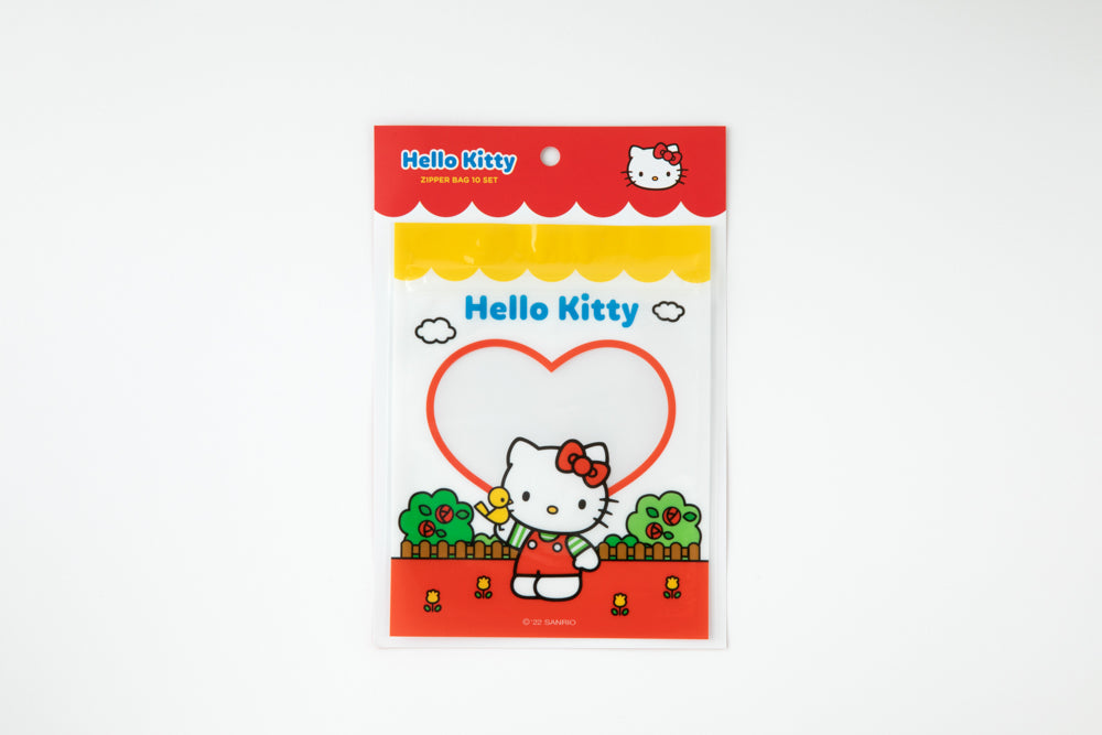 【現貨95折】Sanrio Zipper Bag Set (10P) #Hello Kitty