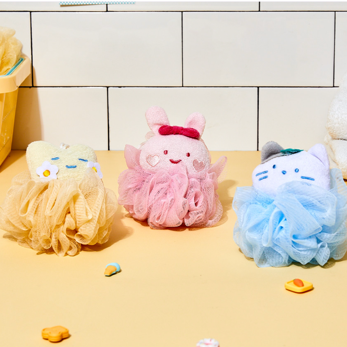 Butter Shop Shower Ball (Butter/Milk Cat/Scrabbit)