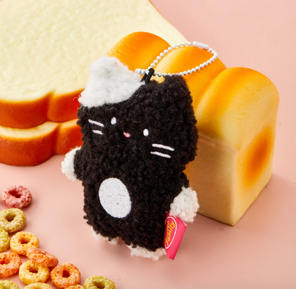 Butter Shop Curly Milk Cat Keyring (4色)