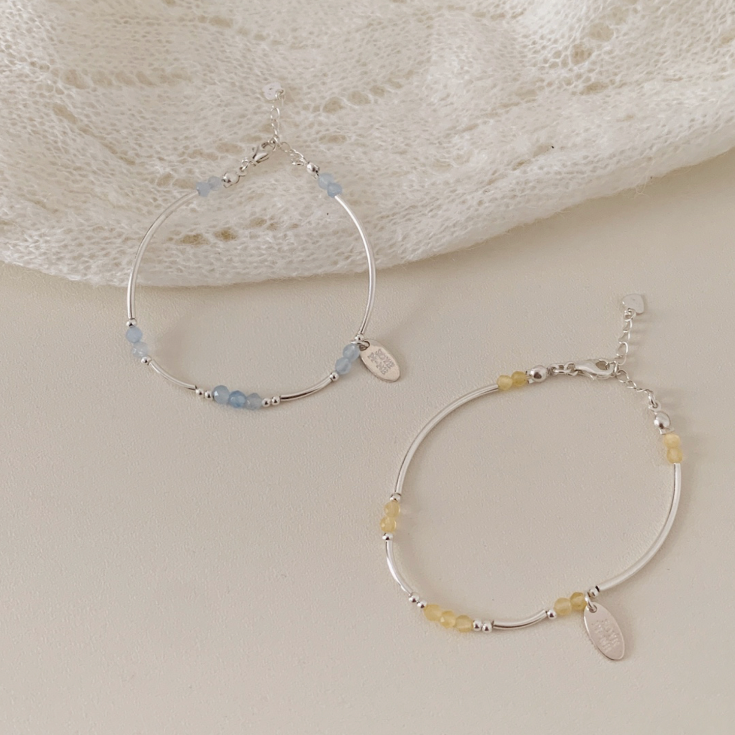 [SOMBI/Silver925] Mano Silver Pipe Bracelet (2色)