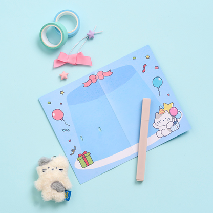 【現貨95折🎁】Butter Shop Mini Keyring Card Set Ver.3 (Milk cat/狗狗)
