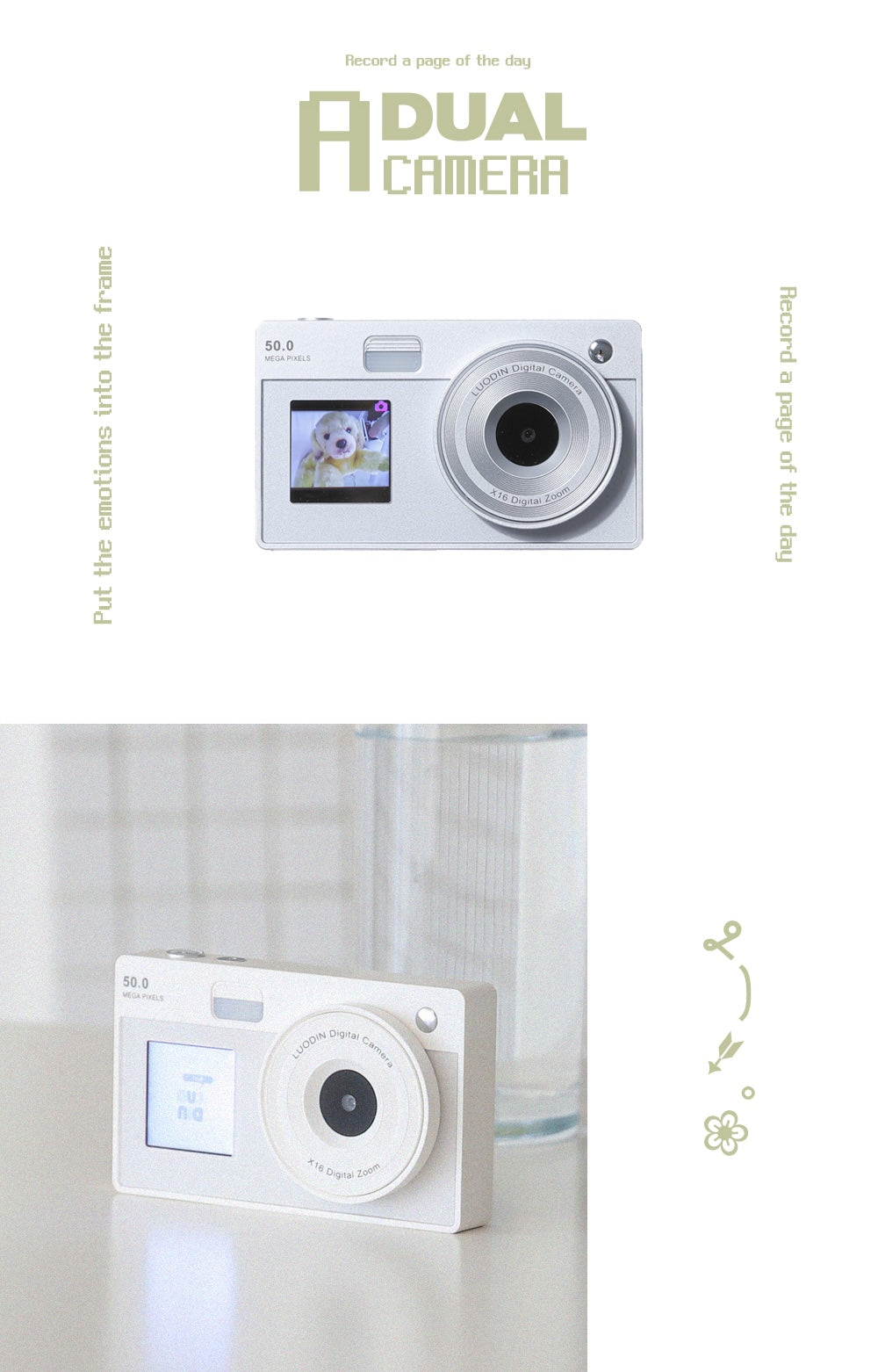 Luodin Self Retro Dual Digital Camera📷雙mon CCD相機