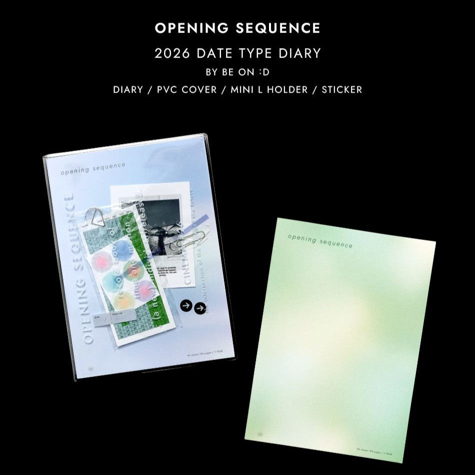 【新上架優惠🎬】Be On D 2026 Opening Sequence Diary (8色)