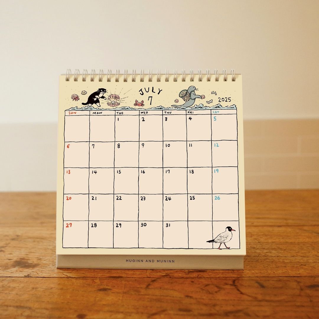 Huginn and Muninn 2025 Modaeri Desk Calendar