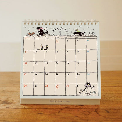 Huginn and Muninn 2025 Modaeri Desk Calendar