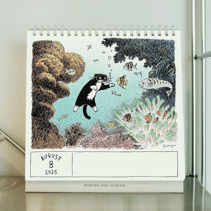 Huginn and Muninn 2025 Modaeri Desk Calendar