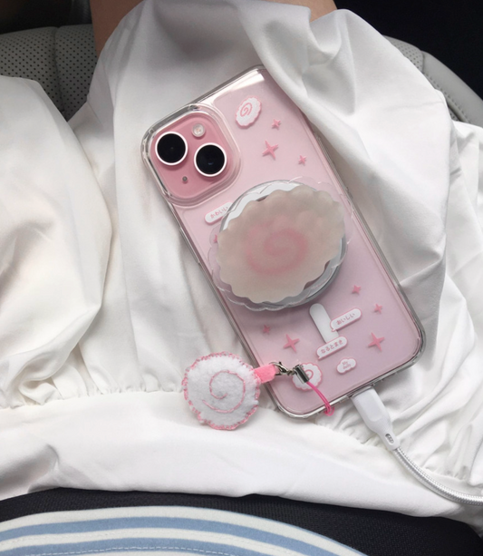 【現貨95折】Lily Daily Vintage Narutomaki Frame Clear Case #iphone 15