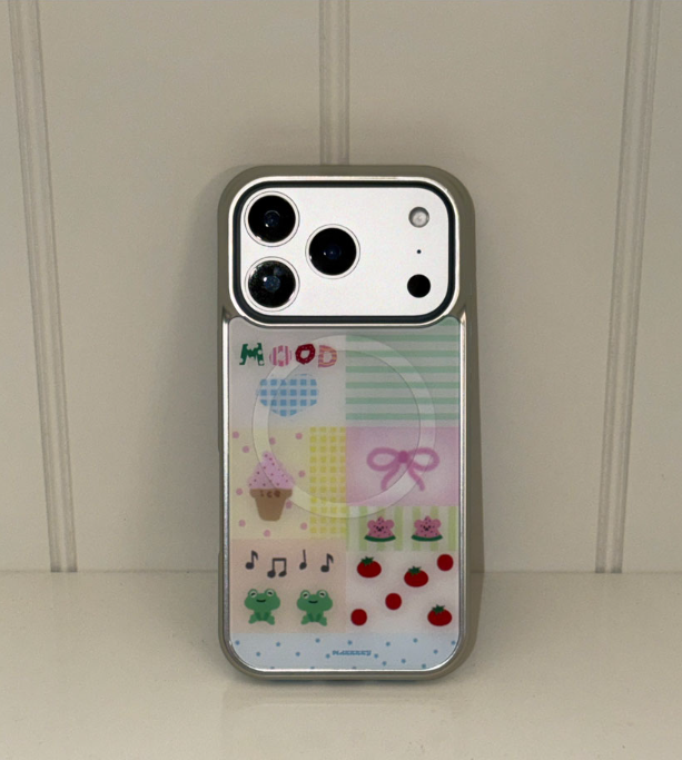 Mazzzzy [Silver] Summer Patch Glass Case