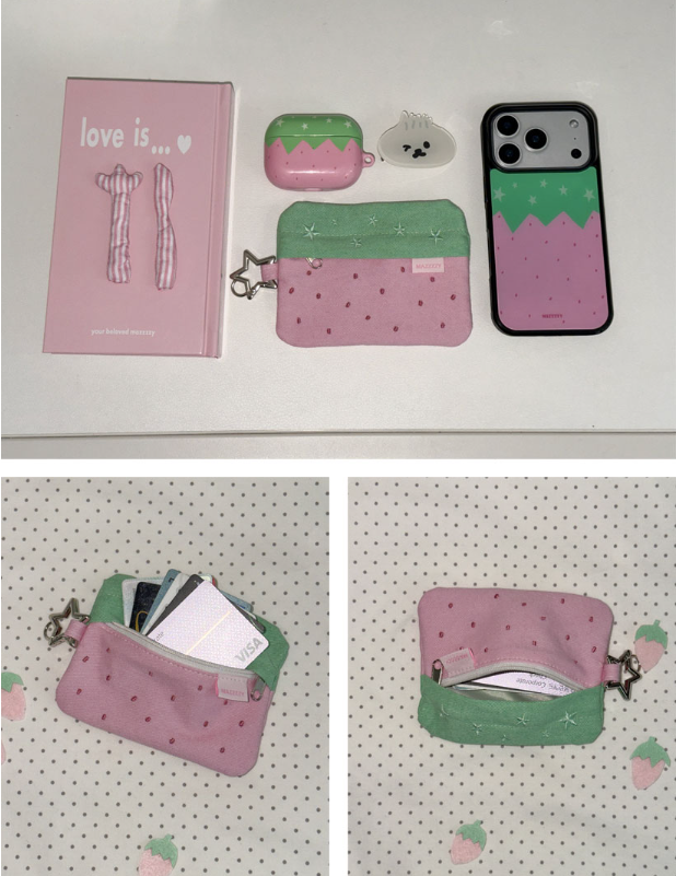 Mazzzzy Star Strawberry Card Wallet
