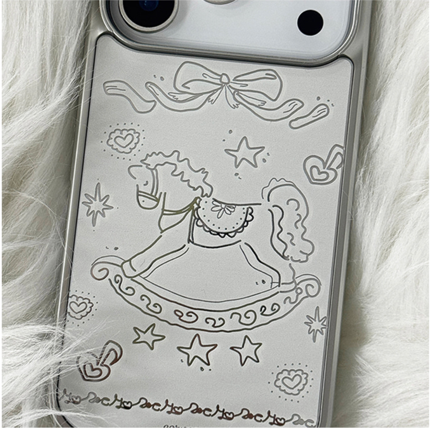 VINTAGE PONY-SILVER (MIRROR BUMPER CASE)