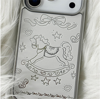 VINTAGE PONY-SILVER (MIRROR BUMPER CASE)