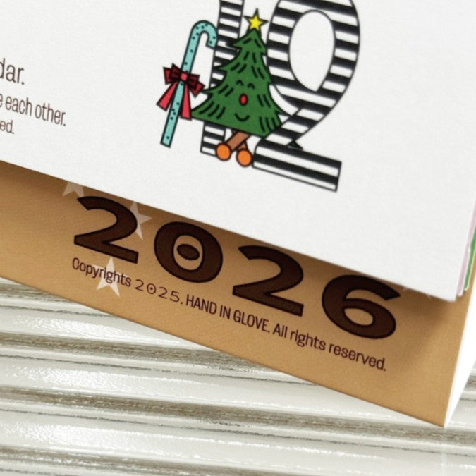 Hand In Glove 2026 Desk Calendar