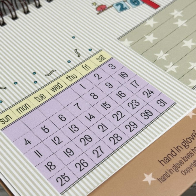 Hand In Glove 2026 Desk Calendar