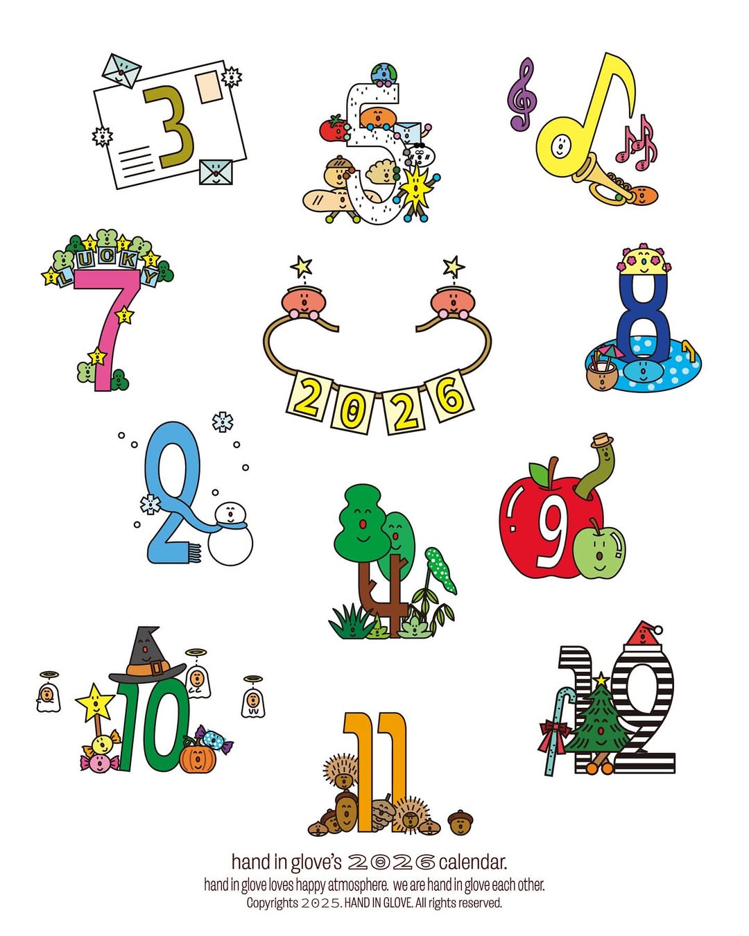 Hand In Glove 2026 Desk Calendar