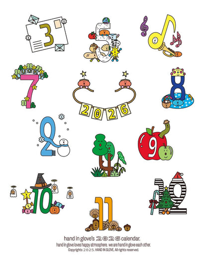 Hand In Glove 2026 Desk Calendar