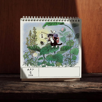 Huginn and Muninn 2026 Desk Calendar