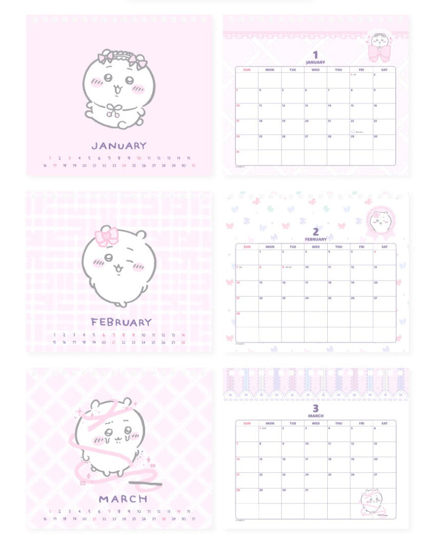 【預售】韓國Chiikawa 2027 Ribbon Calendar