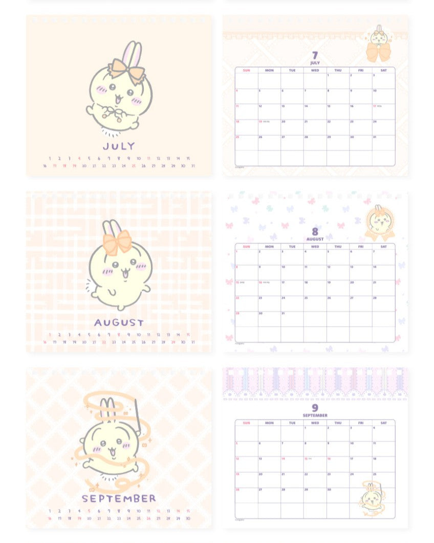 【預售】韓國Chiikawa 2027 Ribbon Calendar